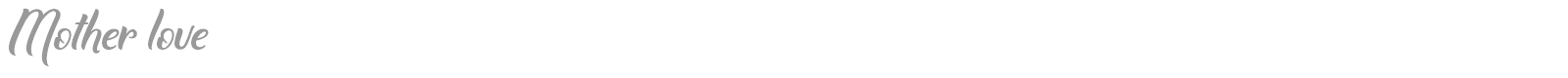 Mother Love font preview